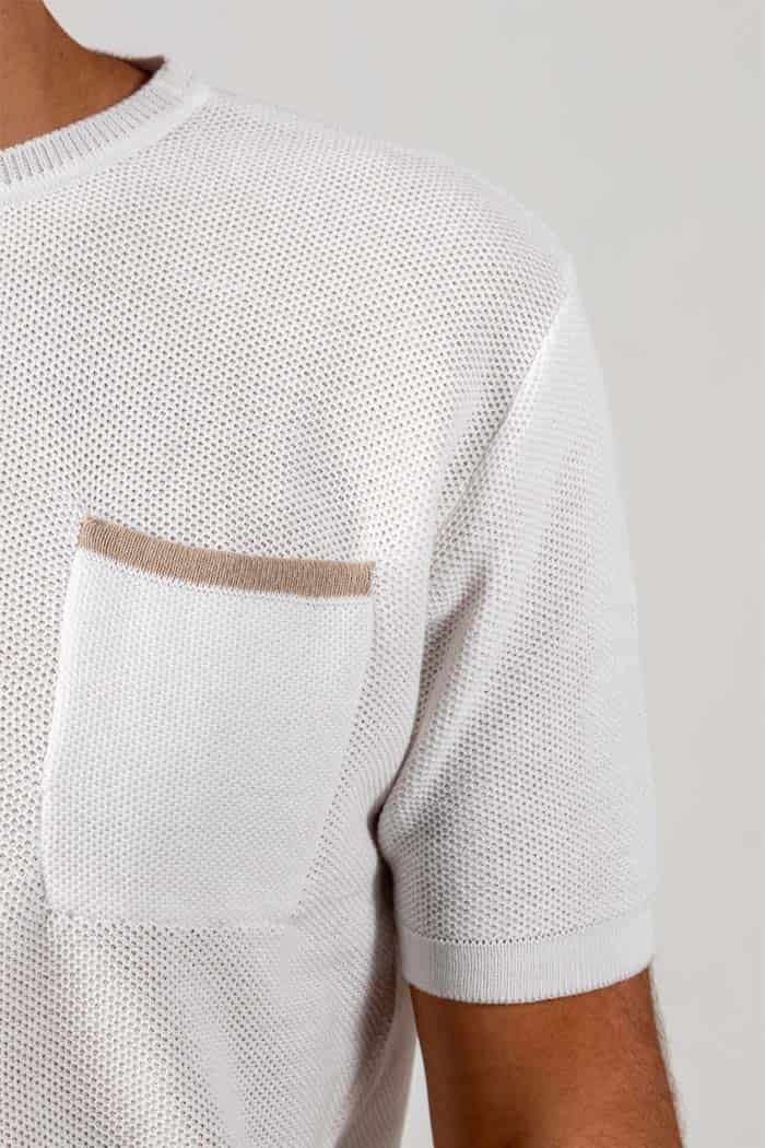CAMISETA DE PUNTO BLANCA B ARENA - miniatura 3