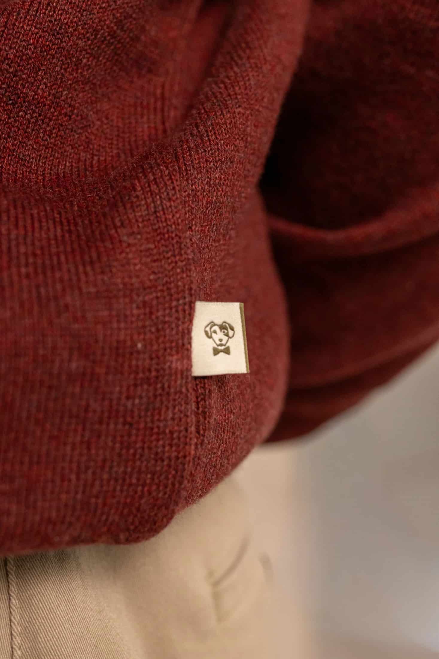 Sueter Algodon Peinado Cuello Redondo Vintage Wine - miniatura 6