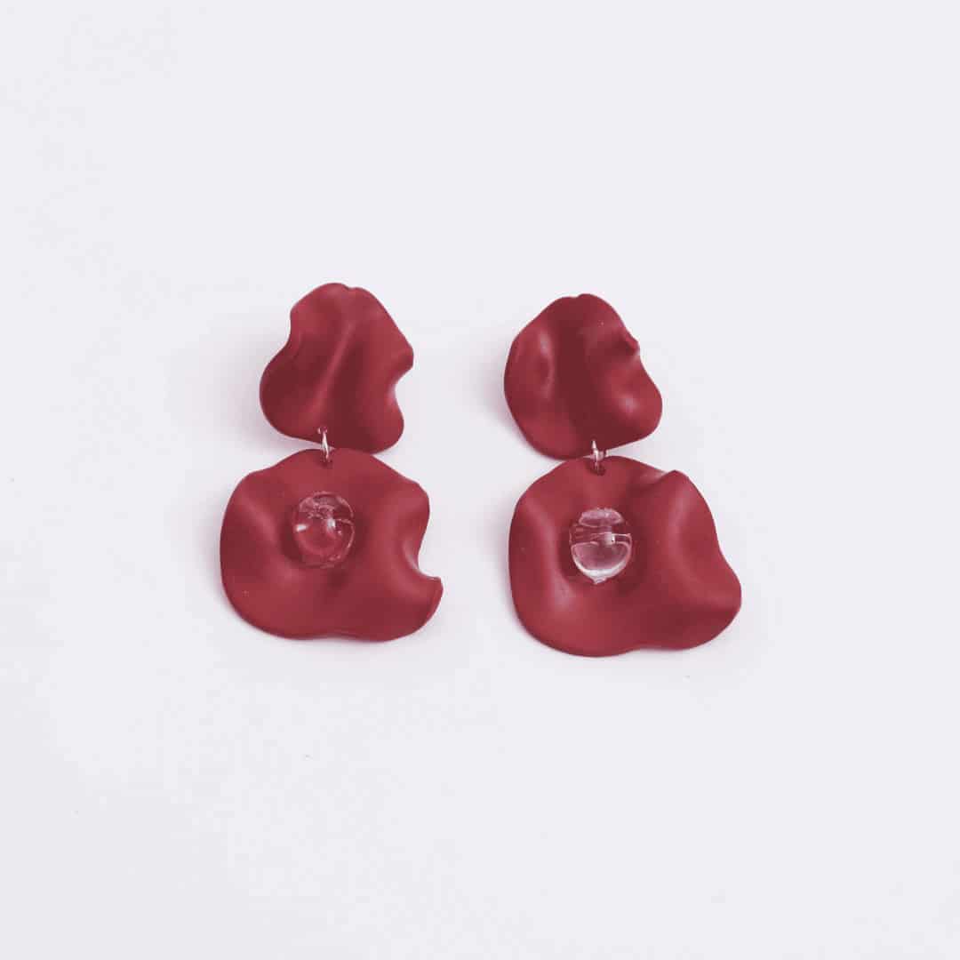 Aretes Lucié Petalo Doble - miniatura 2