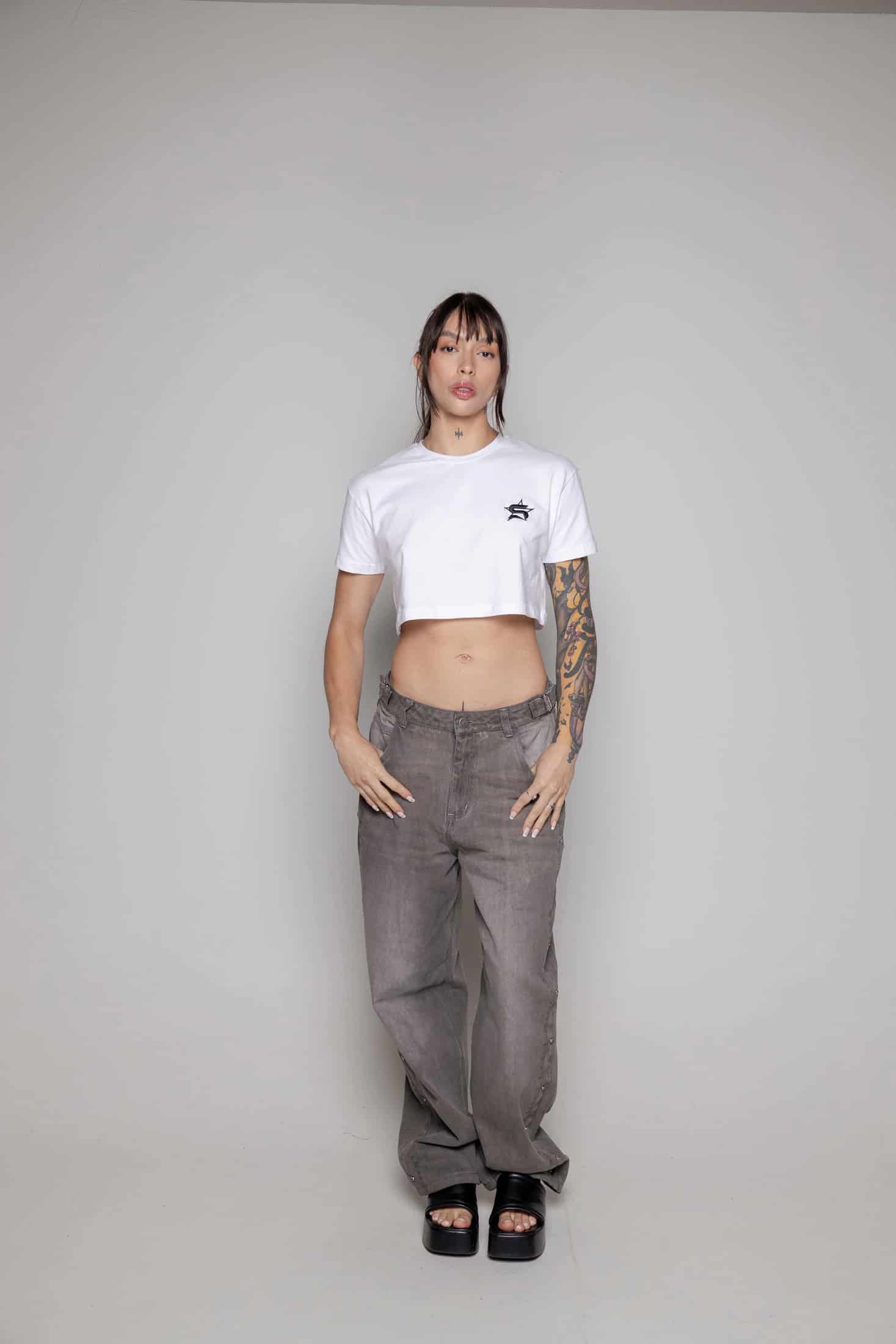 Crop-Top Basic Courage-Blanco - miniatura 2