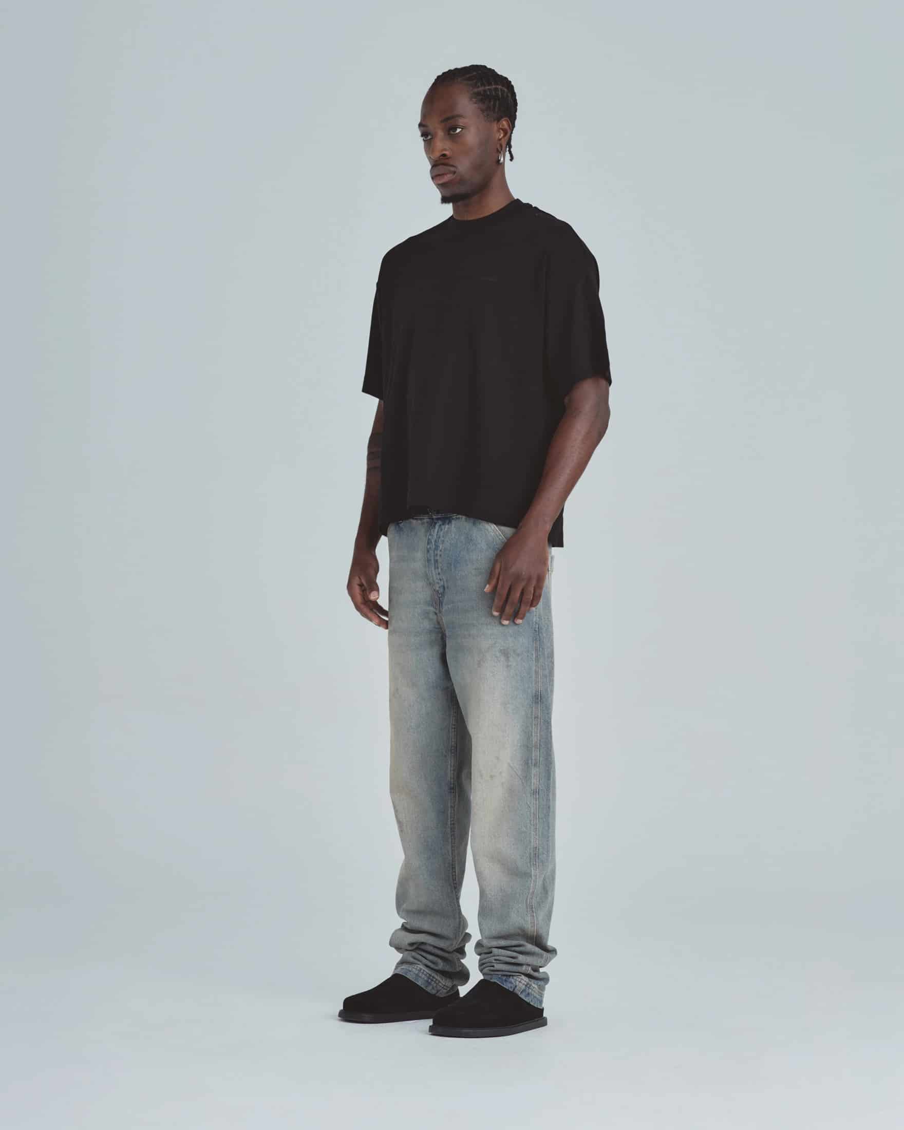 Line Basic Boxy Fit Tshirt Black - miniatura 8