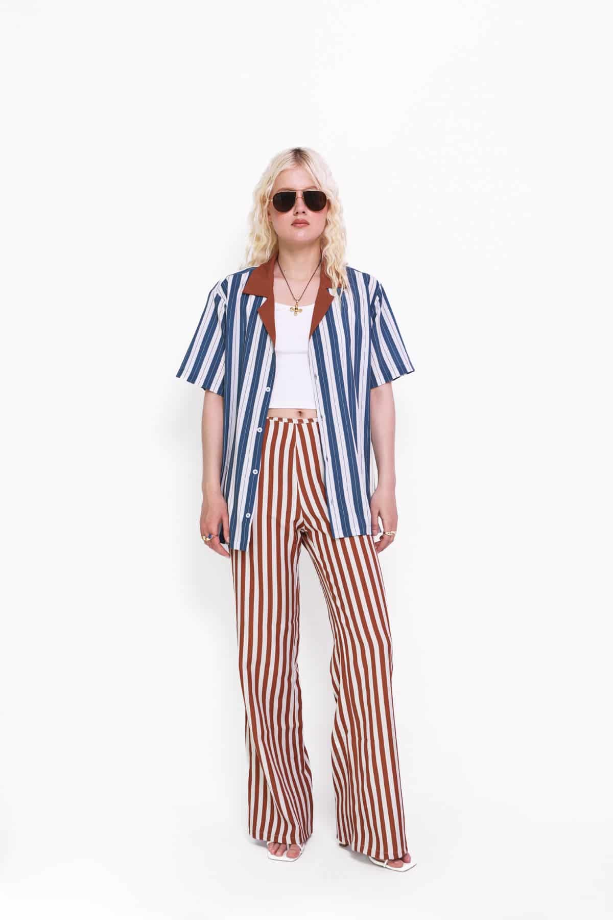 Camp Shirt in Midnight Stripes - miniatura 1