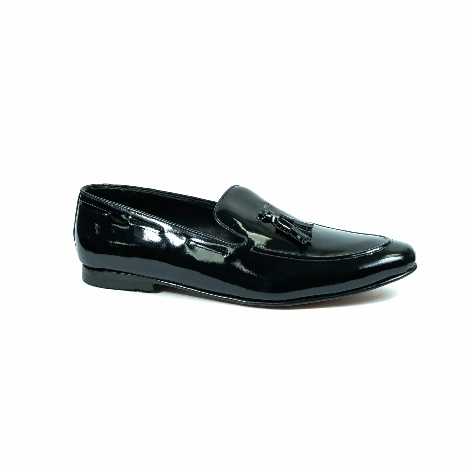 Tassel Loafers en charol negro - miniatura 1