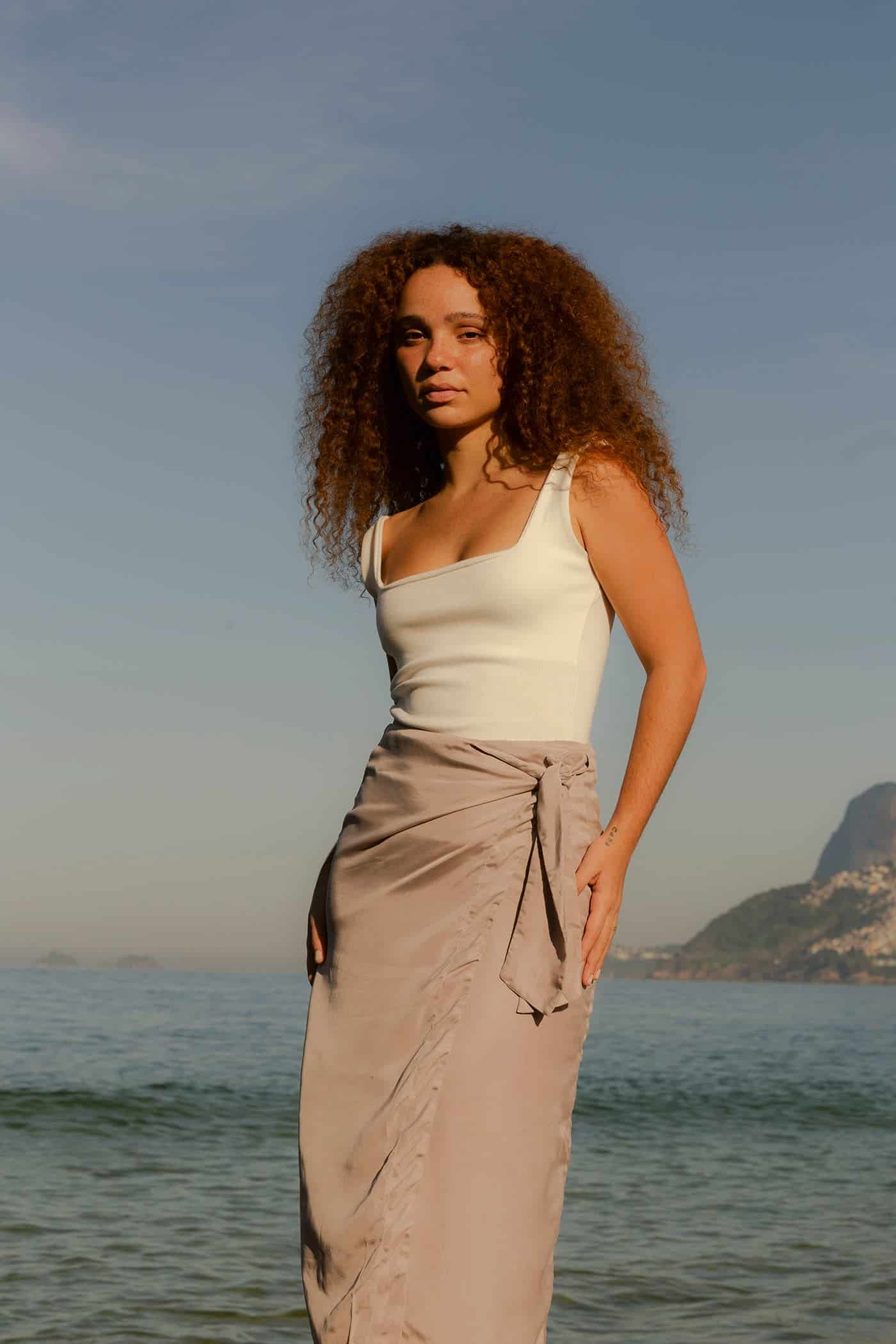 The Cupro Wrap Skirt - miniatura 10