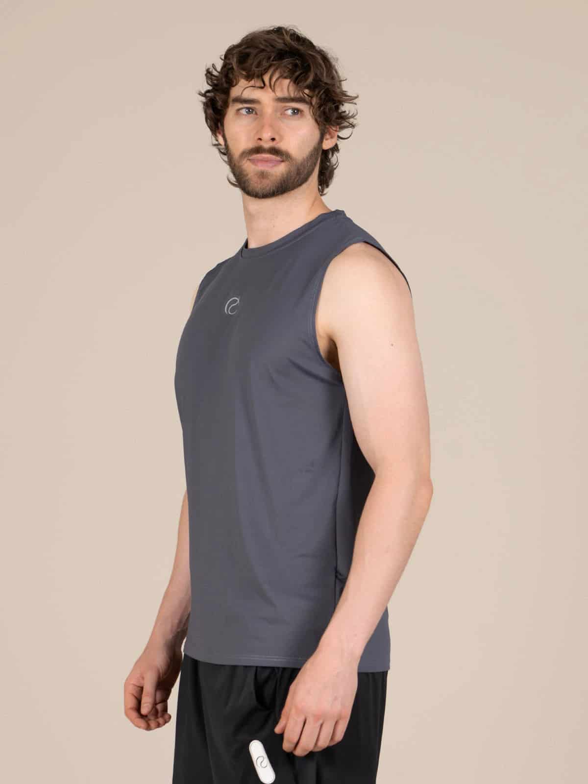 Camisilla hombre juno ibiza gris - miniatura 4