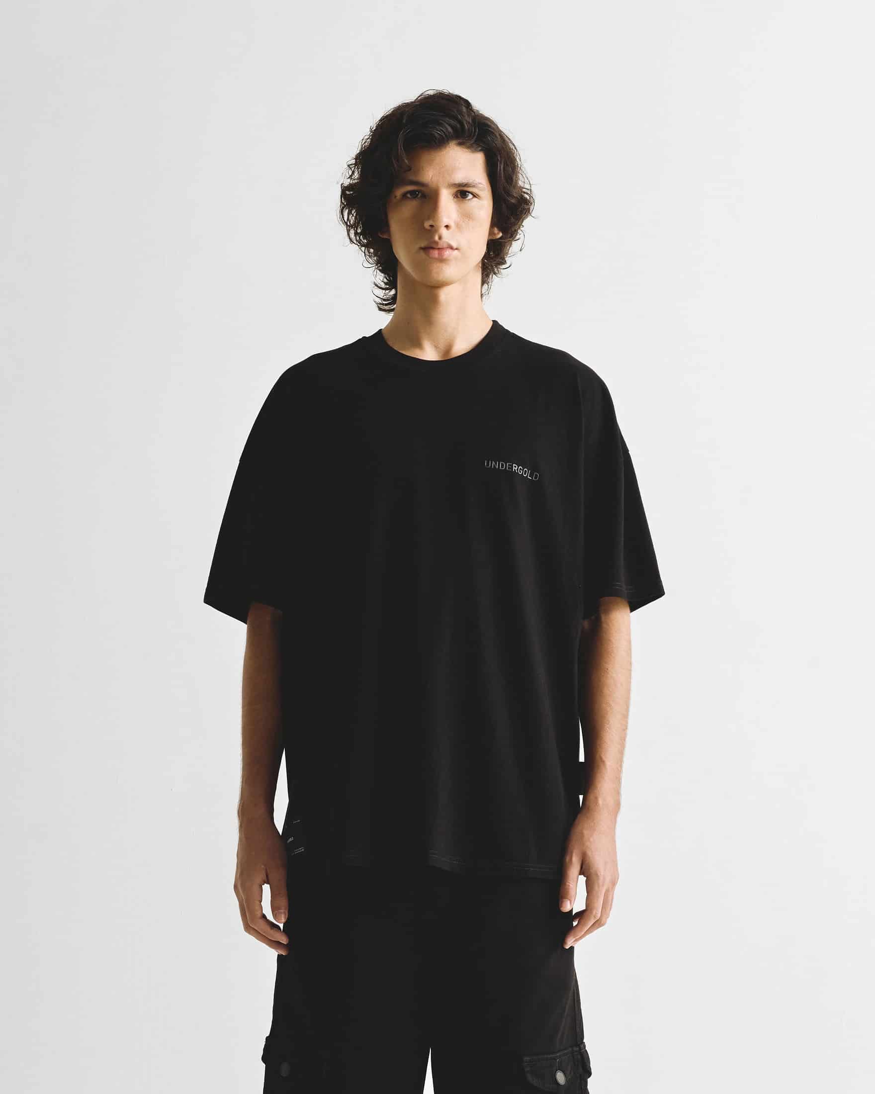 Line Logo Tshirt  Black - miniatura 2