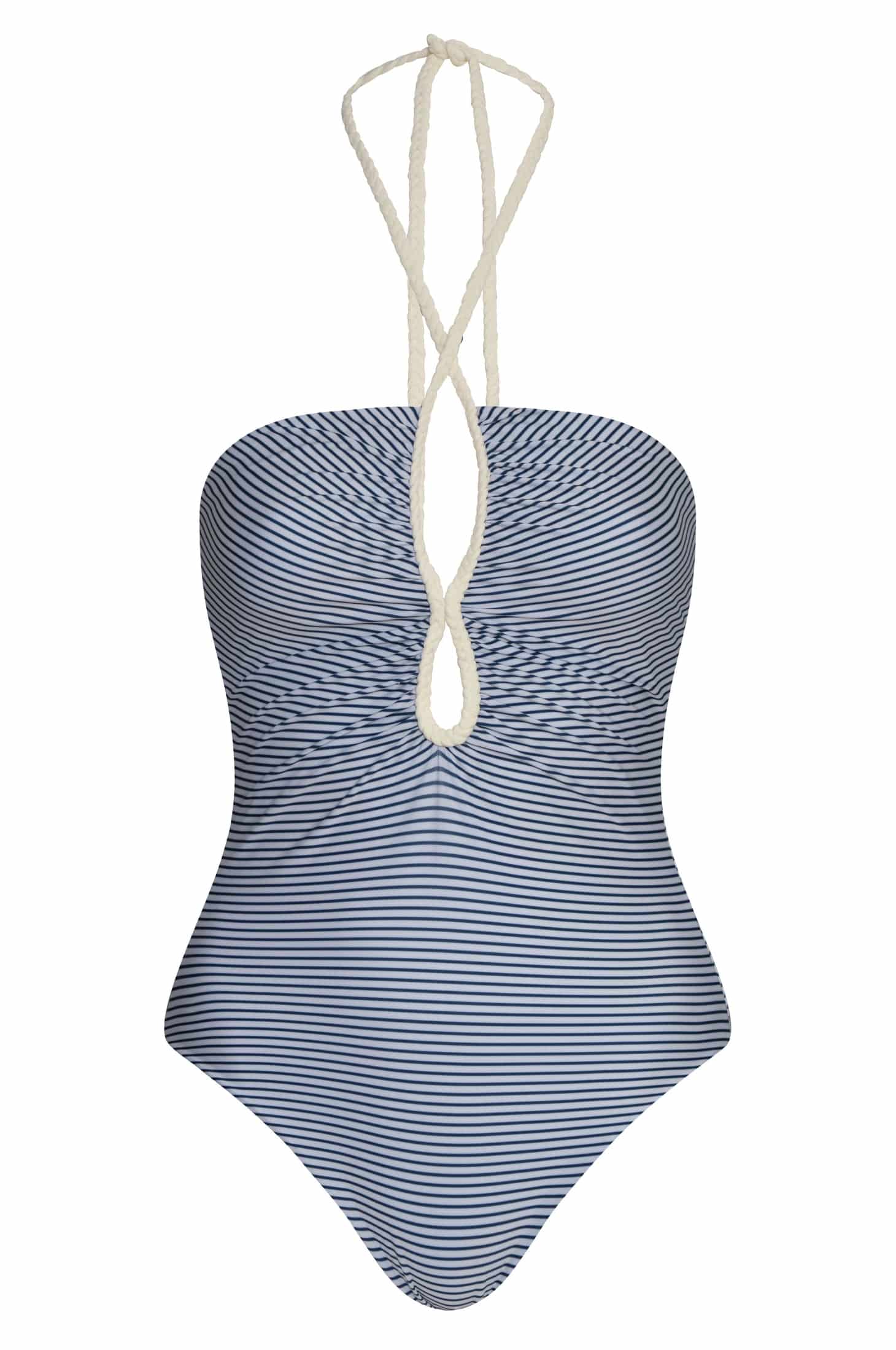 Saint Tropez One Piece / Navy Stripes - Ivory - miniatura 1