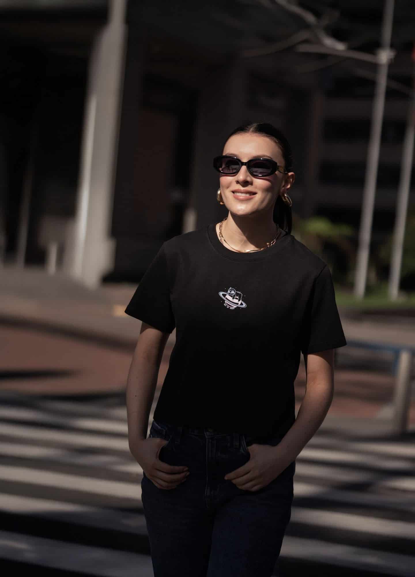 Orbit Crop Top – Negro - miniatura 7