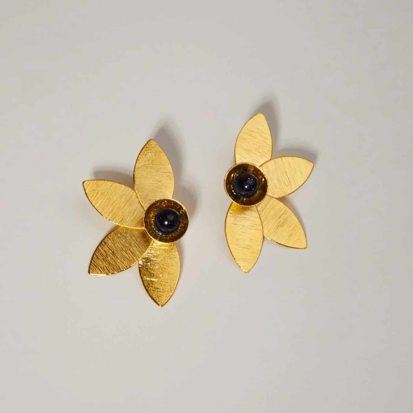 Agata Flower Earrings - miniatura 2