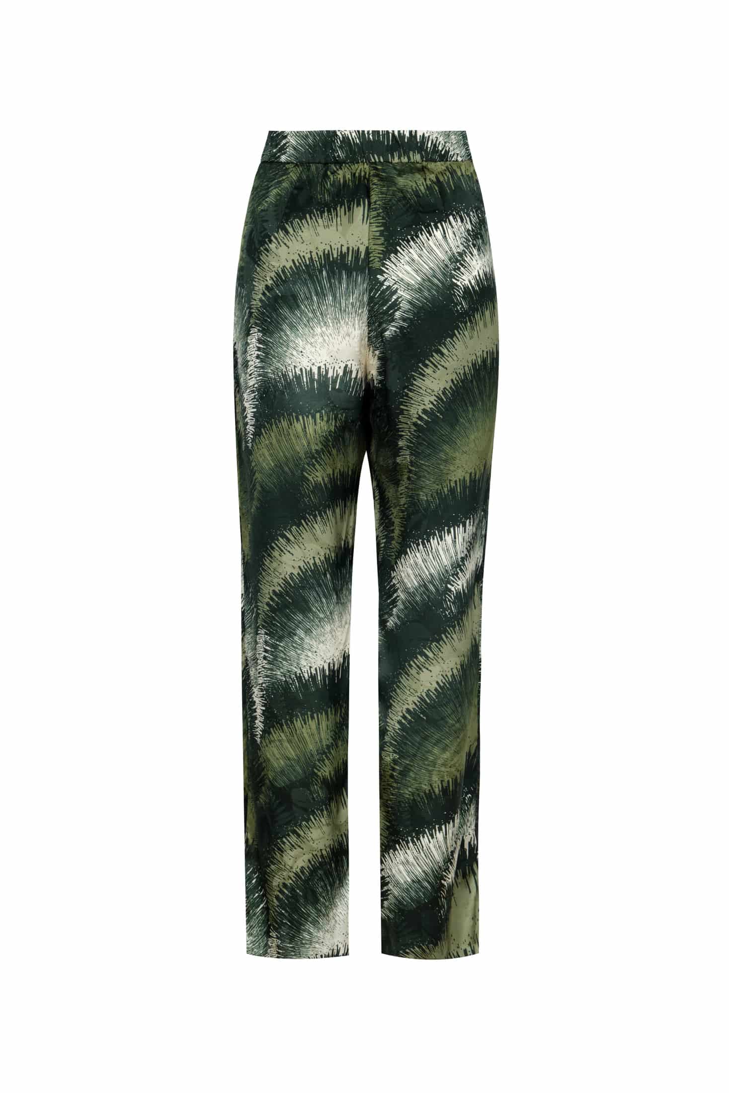 Santo Tomás Silk Jacquard Pants / Green Brushed - miniatura 3