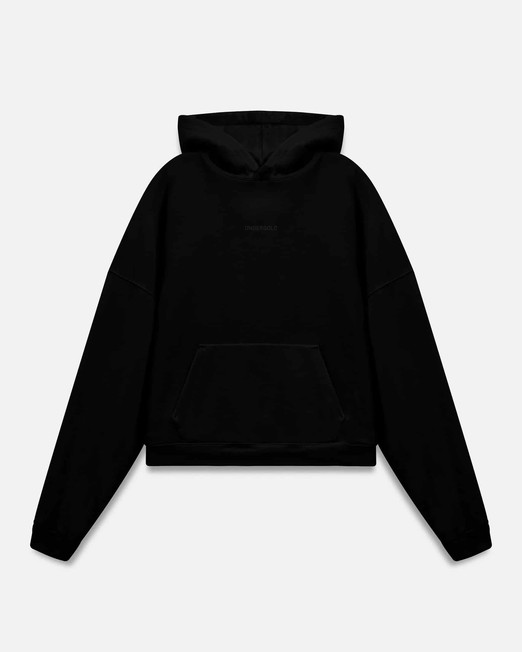 Line Basic Boxy Fit Hoodie Black - miniatura 3