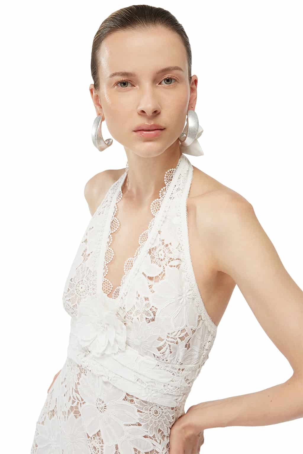CALYPSO MINI DRESS WHITE - miniatura 2