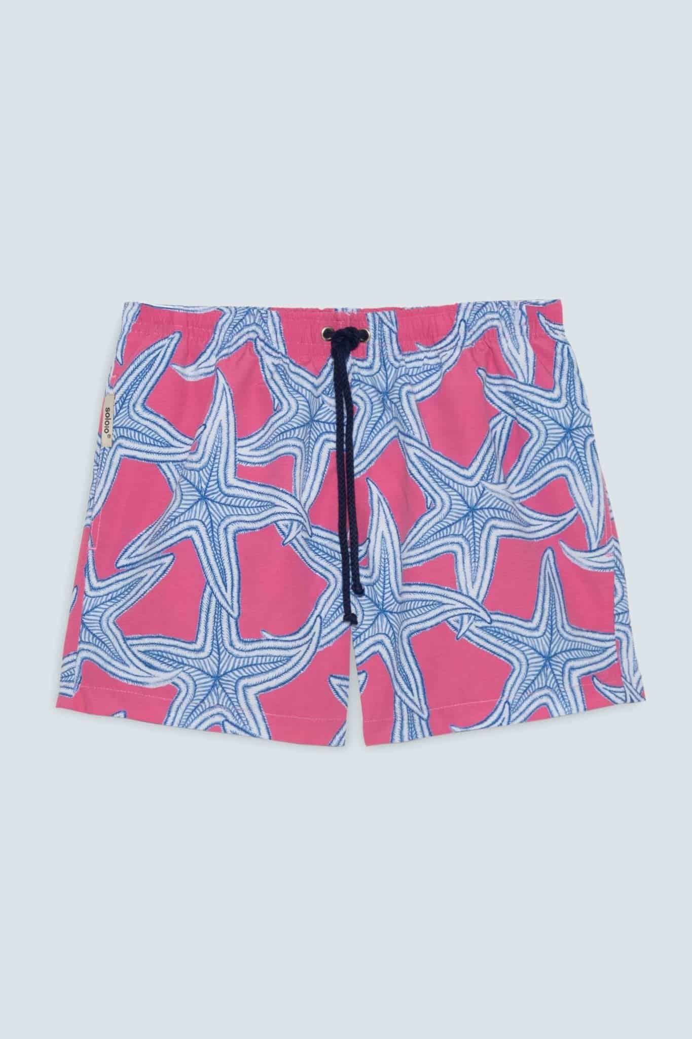 Men's star fuxia swim trunk - miniatura 1