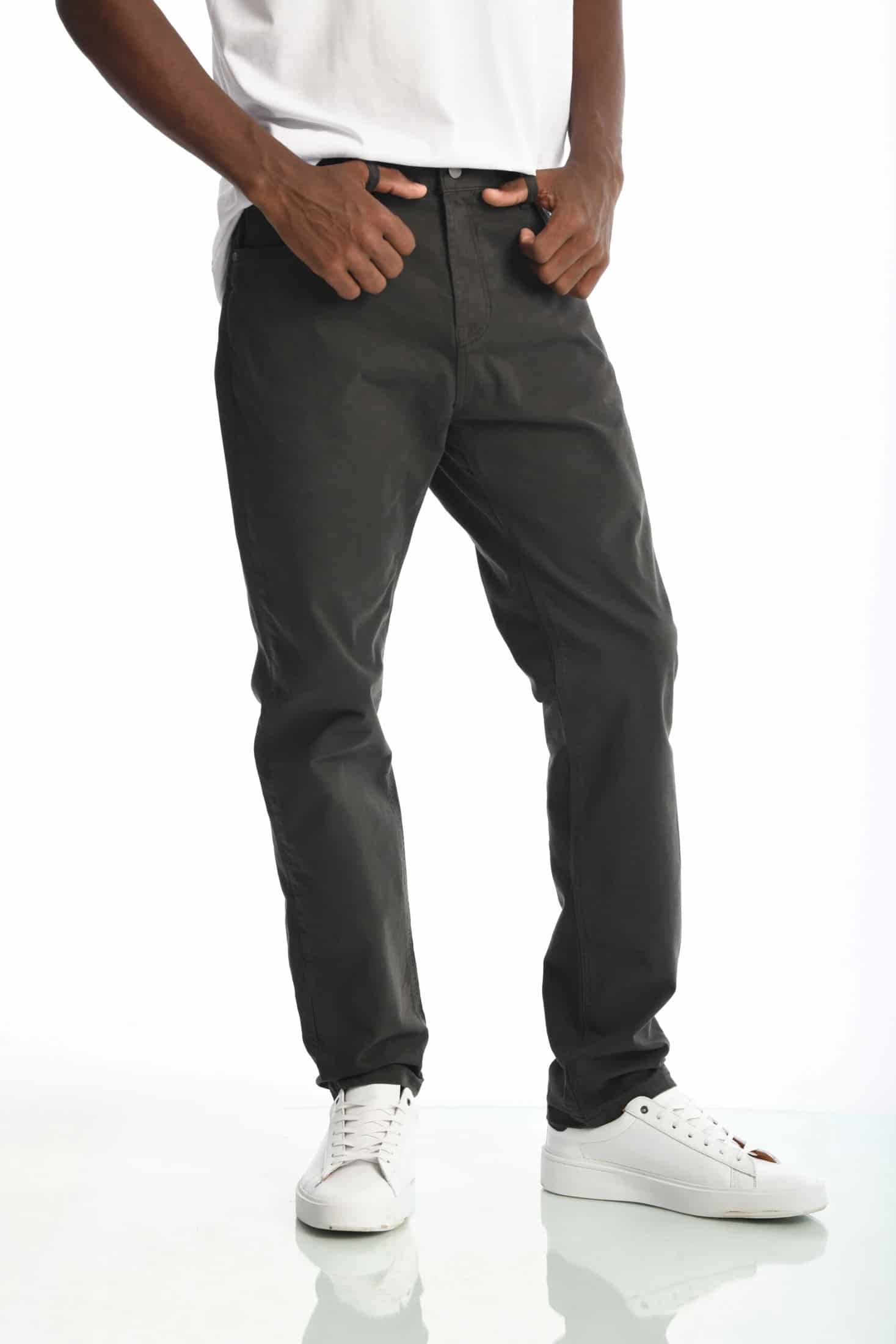 Pantalón Classic Dril 5 Bolsillos Gris Oscuro - miniatura 8