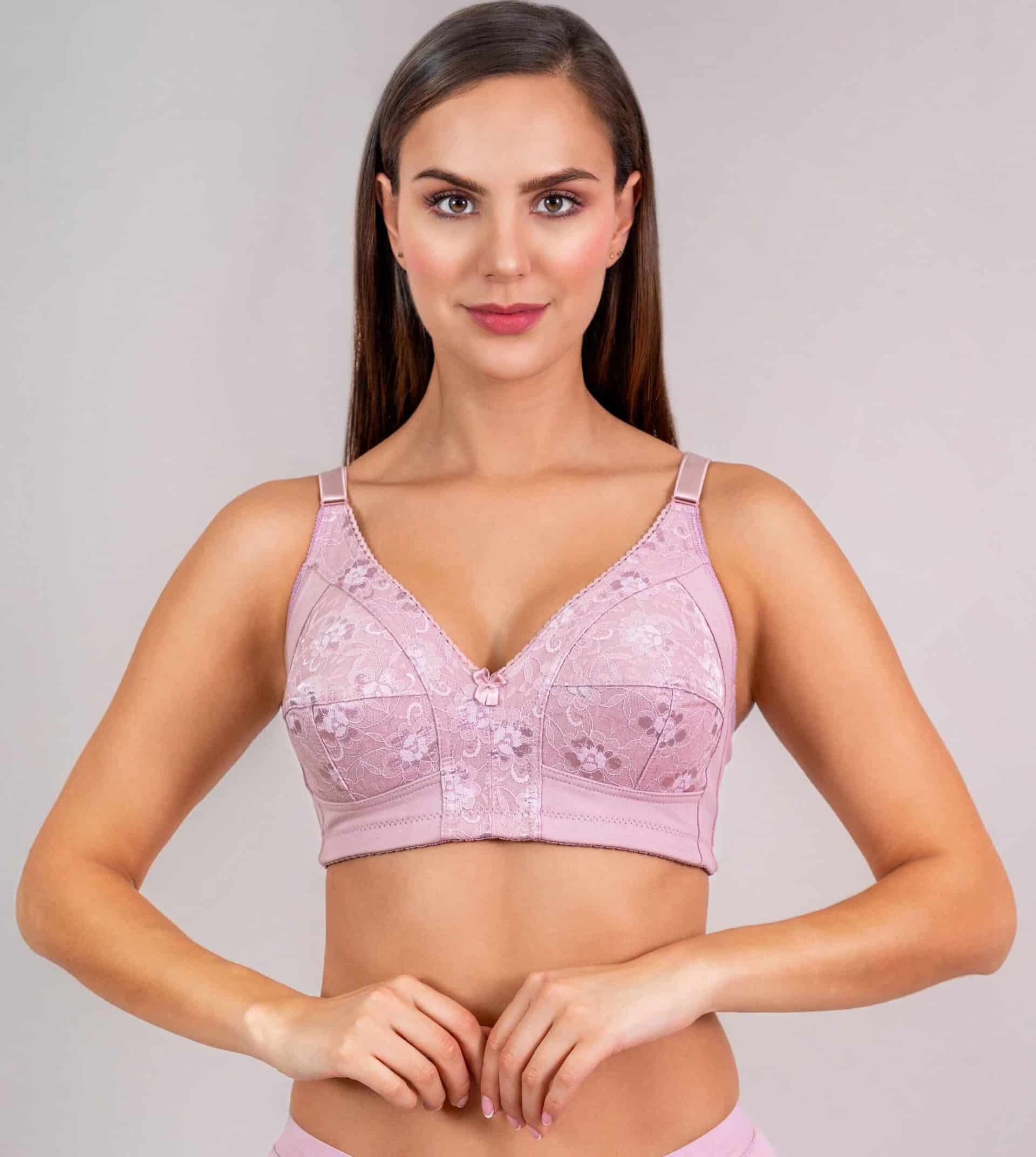 Brasier Clásico para Mujer en Algodón y Blonda - miniatura 2