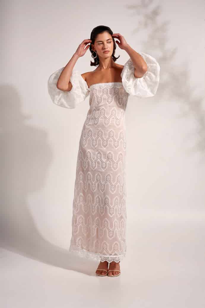 AURELIA MAXI DRESS WHITE - miniatura 3