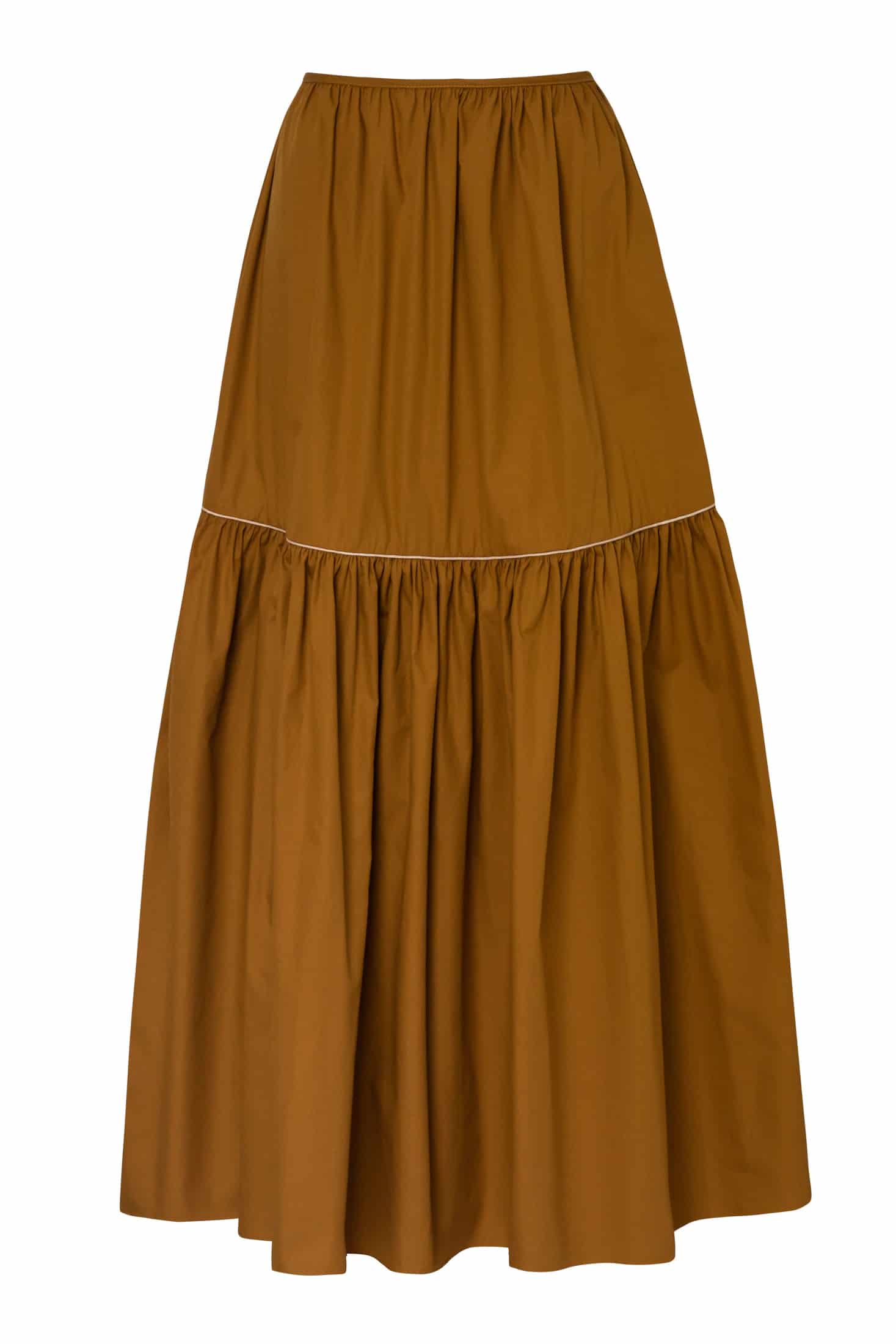 Ornella Cotton Maxi Skirt / Tabaco - miniatura 1