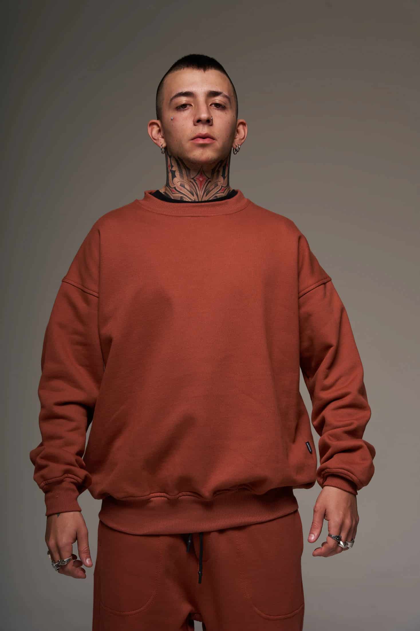 Crewneck Terracota 400 gramos 100 % Algodón - miniatura 1