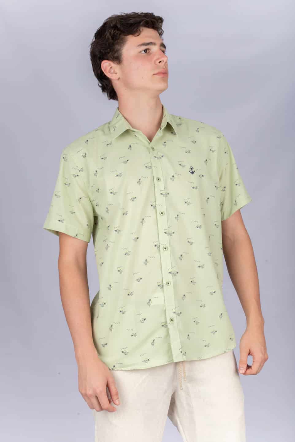 Camisa Verde Palmeras - miniatura 3
