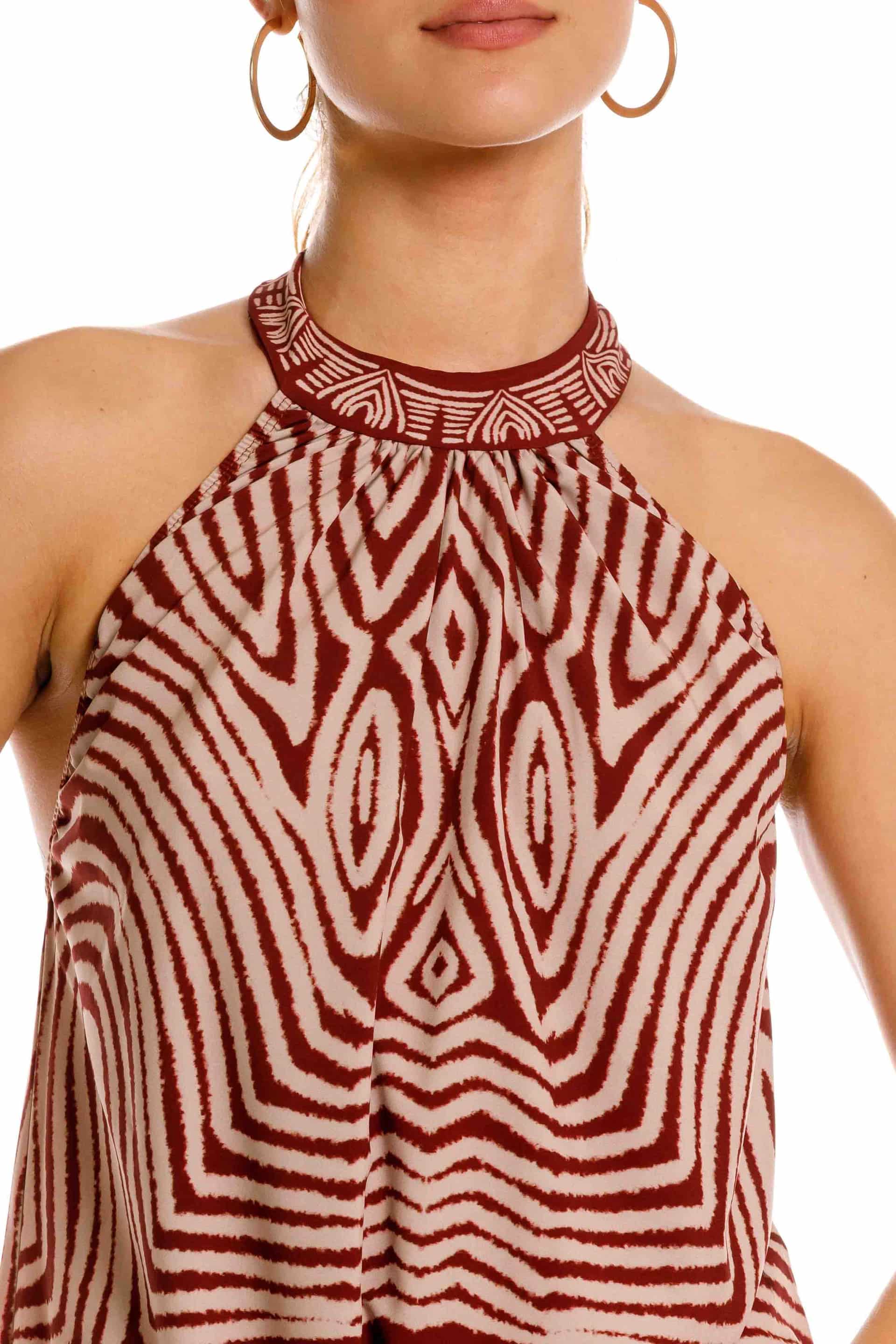 Vestido Largo Aries Nairobi Marron - miniatura 3
