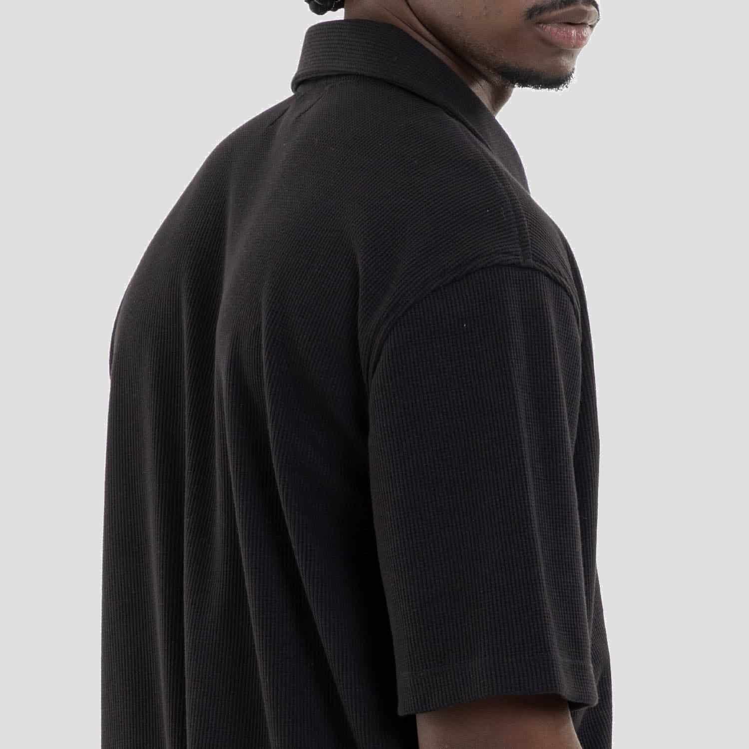 Relaxed Short Sleeve Shirt Black - miniatura 12