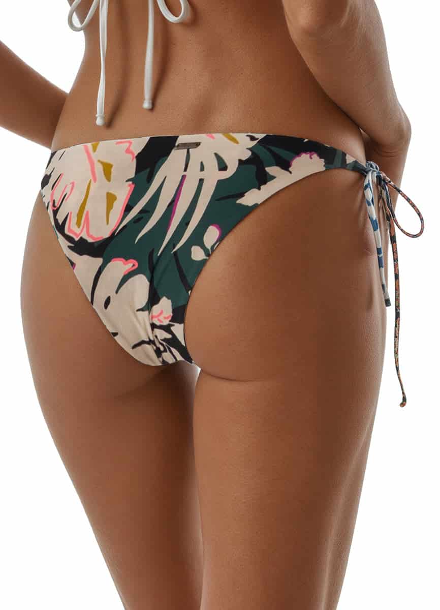 Maaji Tropical Leaves Sunning Low Rise Tie Side Bikini Bottom - miniatura 3