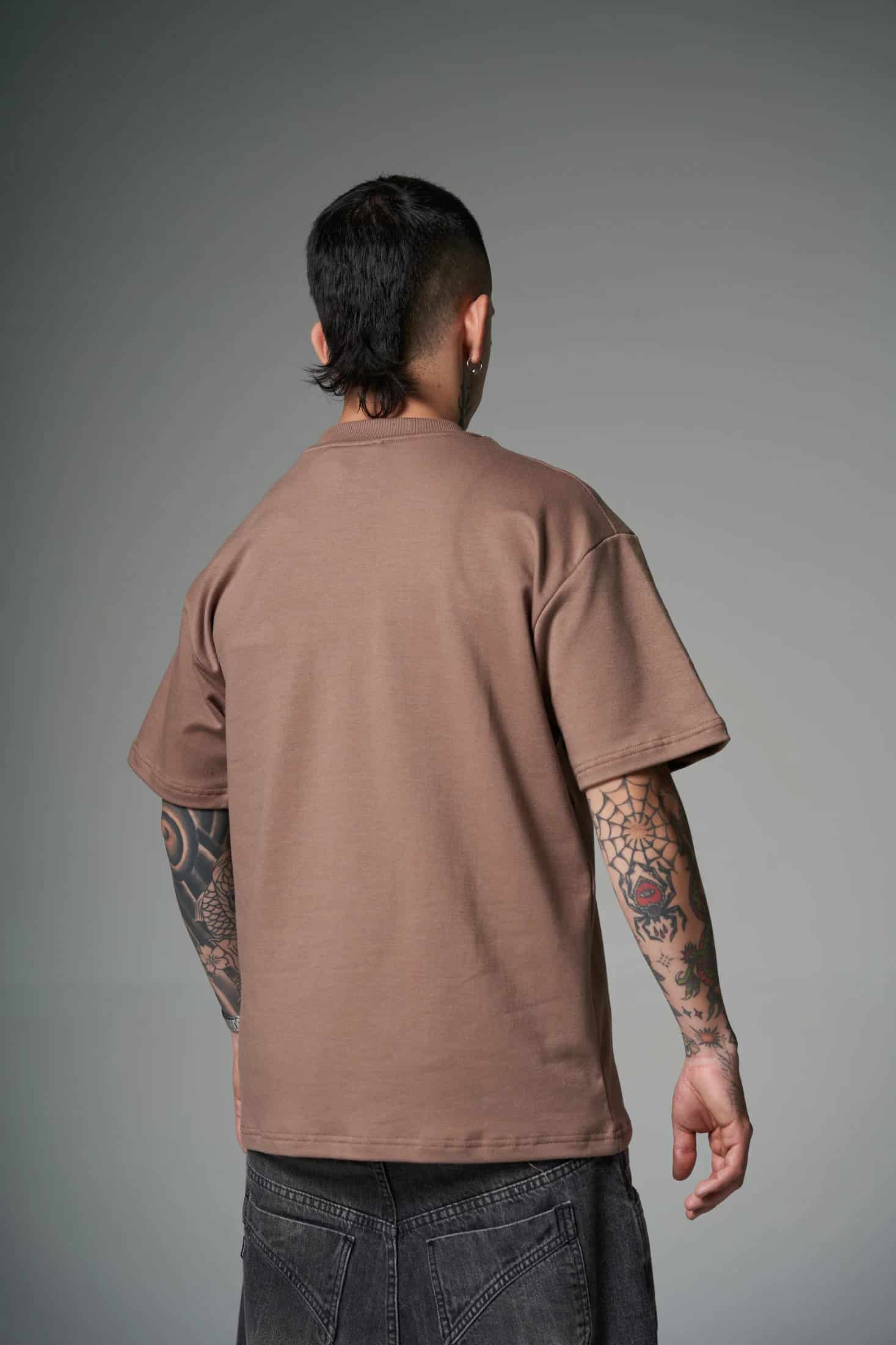 CAMISETA TAUPE OVERSIZE SVG 260 GRAMOS 14491 - miniatura 4