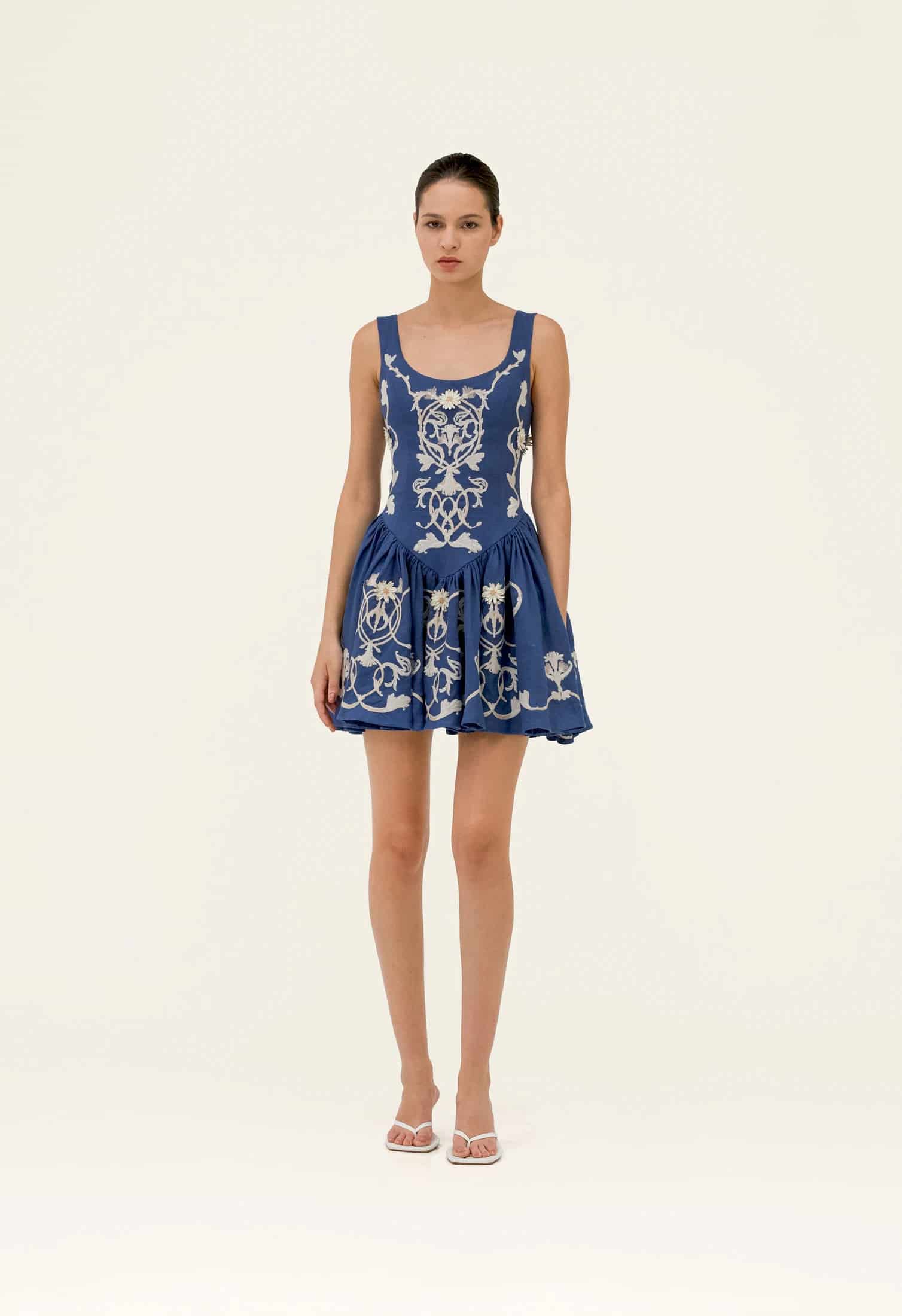 Pluma Ribbons Mini Dress - miniatura 1