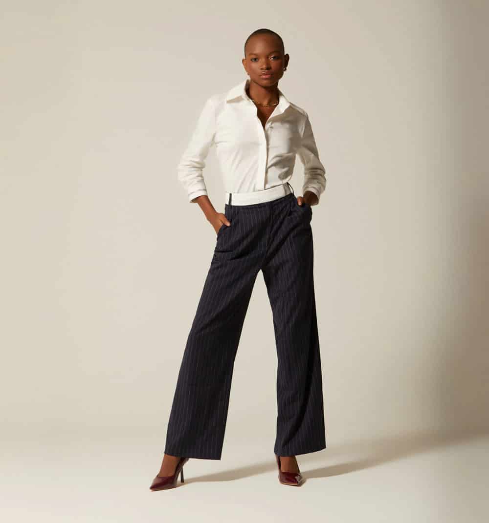 Pantalon  con  contraste  en pretina - miniatura 7