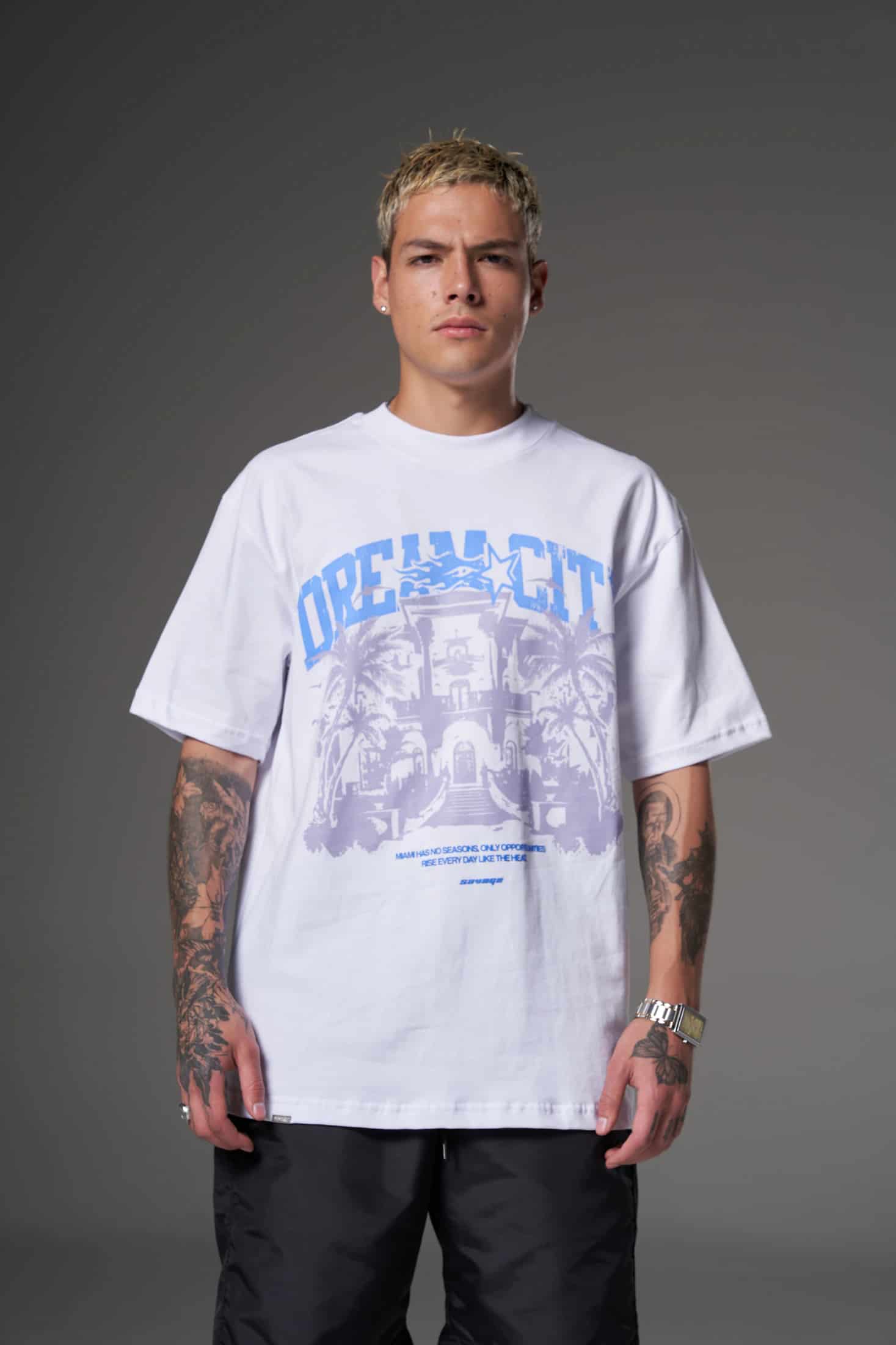 T shirt dream city azul  250 gramos 14599 - miniatura 2