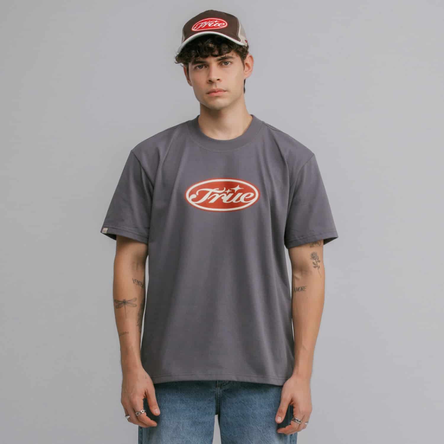 True Stamp T-Shirt - Gray - miniatura 2