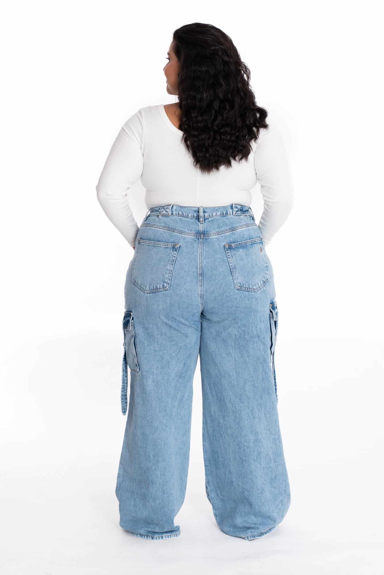 Jean Cargo Ajustable Azul Medio 370 - miniatura 12