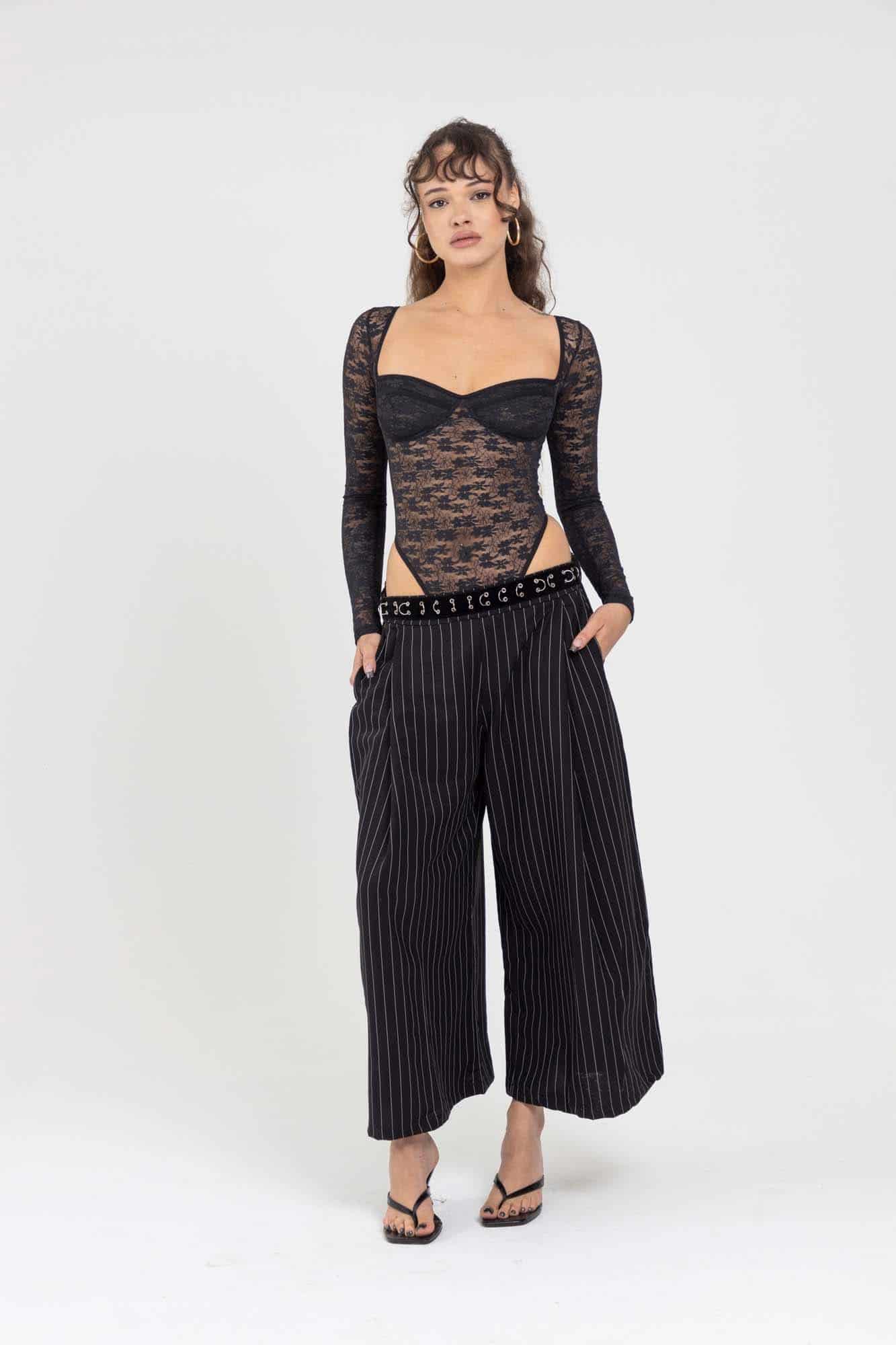 LACE BLACK BODYSUIT - miniatura 24