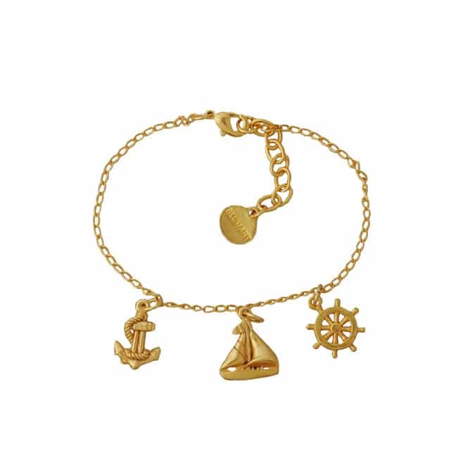 Pulsera ancla, timón, barco - miniatura 1