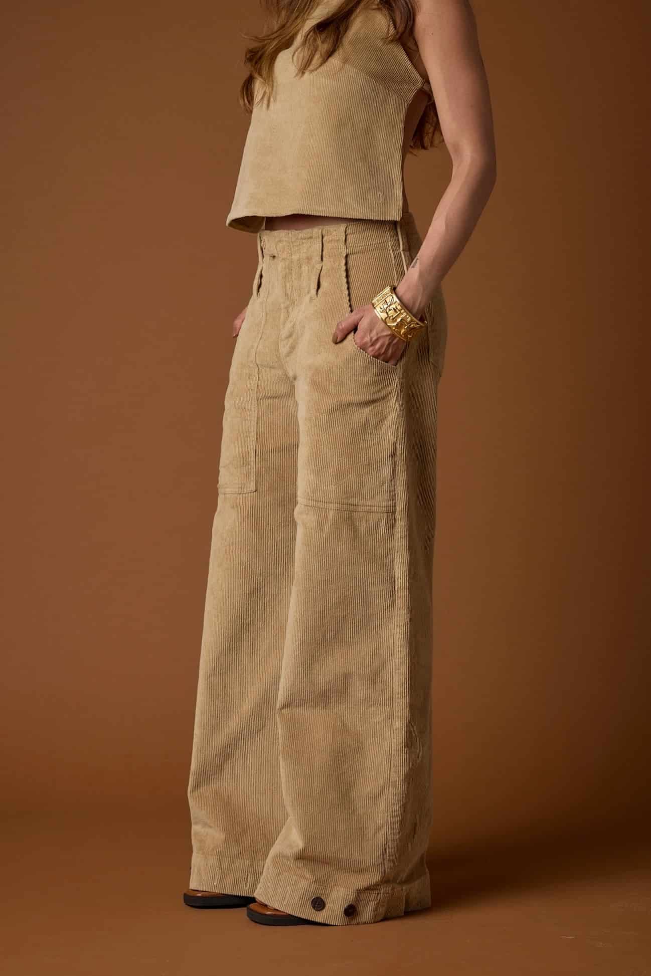 Pantalón Passo Corduroy | Camel - miniatura 7