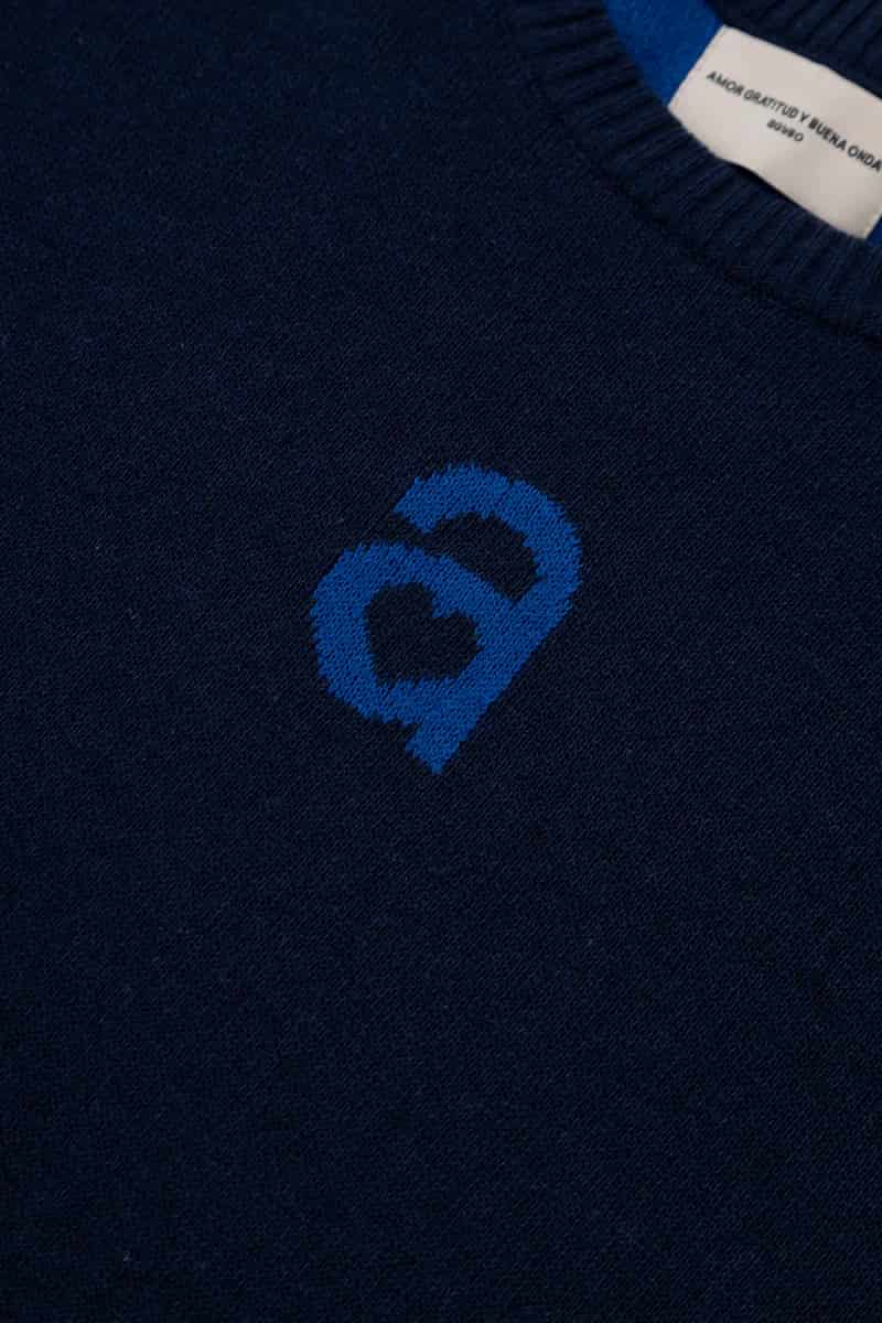 MONOGRAM SWEATER NAVY BLUE - miniatura 13
