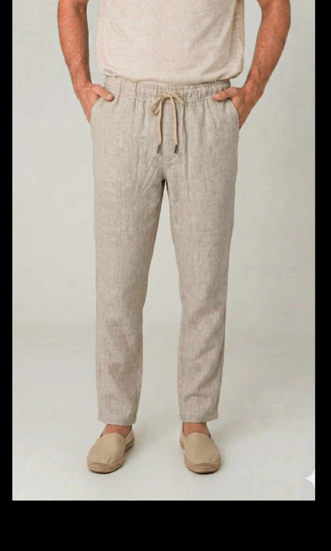 Pantalon Lino Resortado JS - miniatura 2