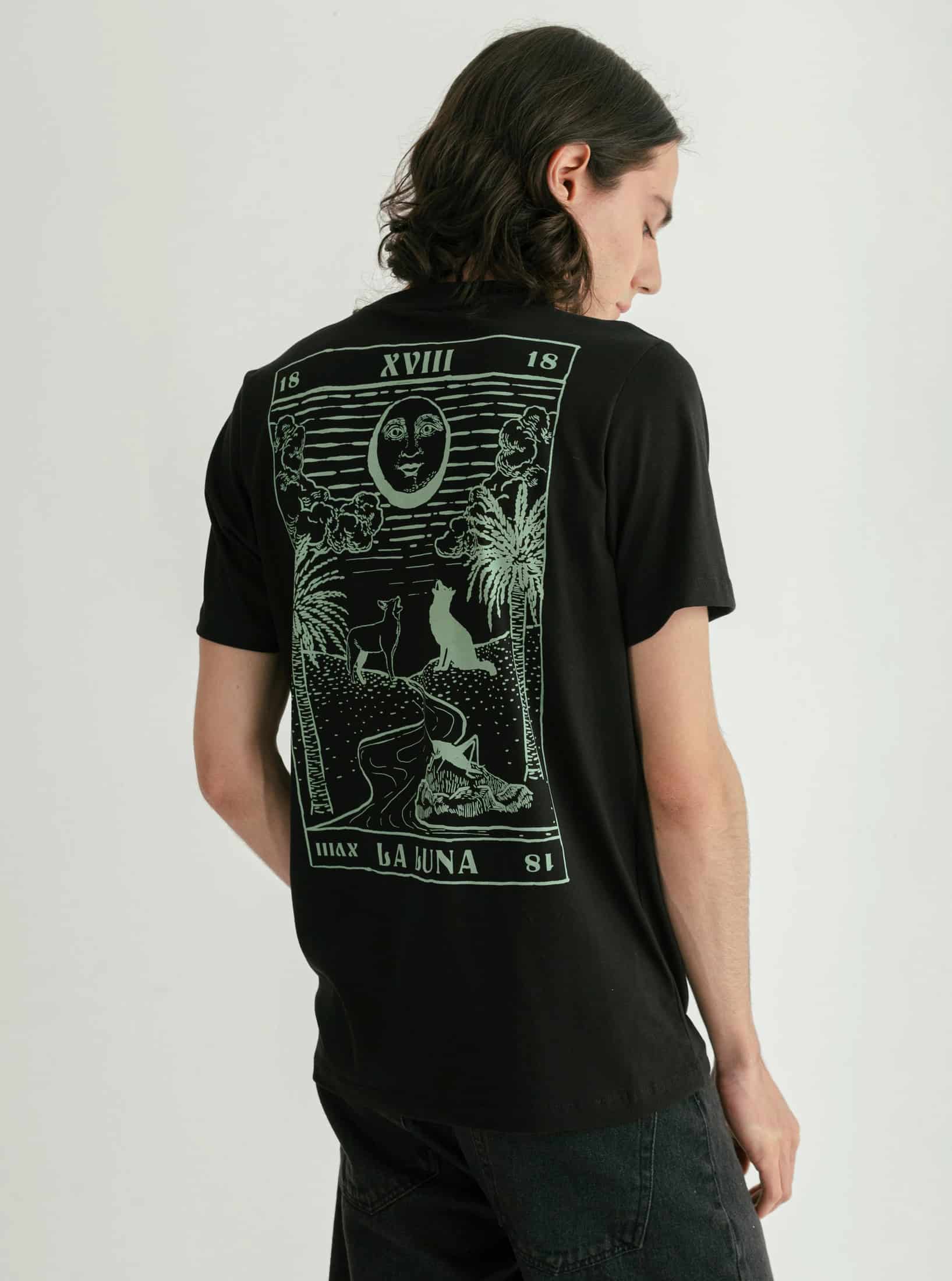 CAMISETA TAROT LUNA HOMBRE - miniatura 1