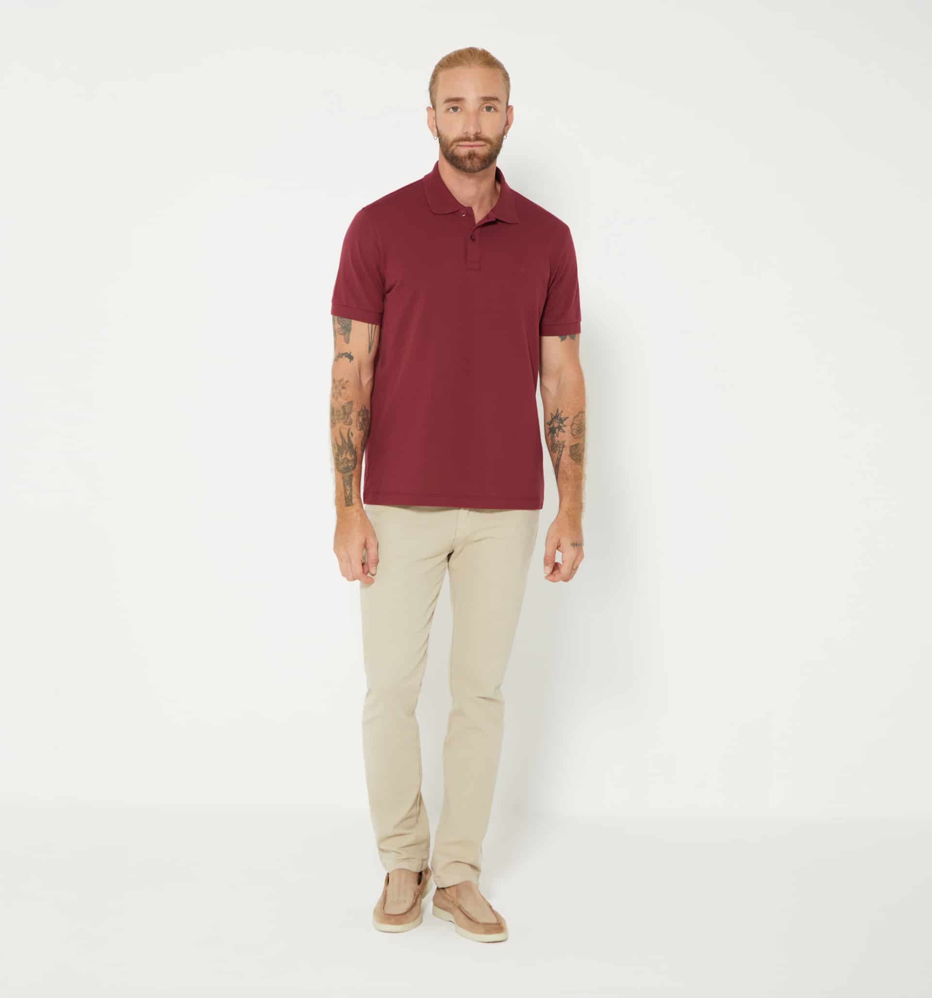 Polo básico para hombre slim fit - miniatura 16