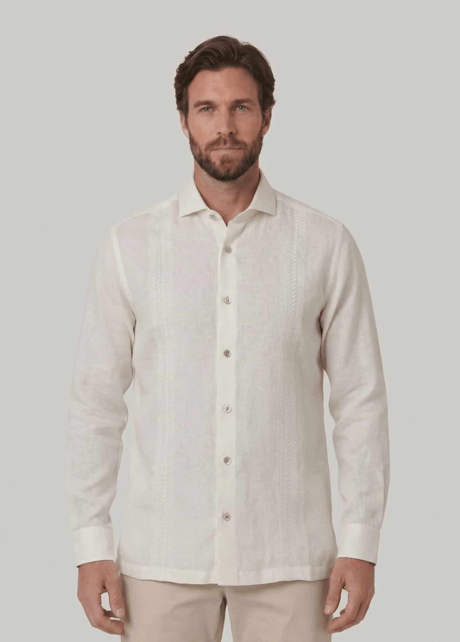 Guayabera ml bordada 010125065 - miniatura 1