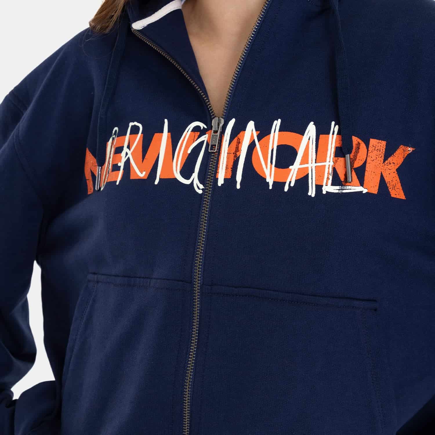 Zip Hoodie Regular Fit Dark Blue - miniatura 14