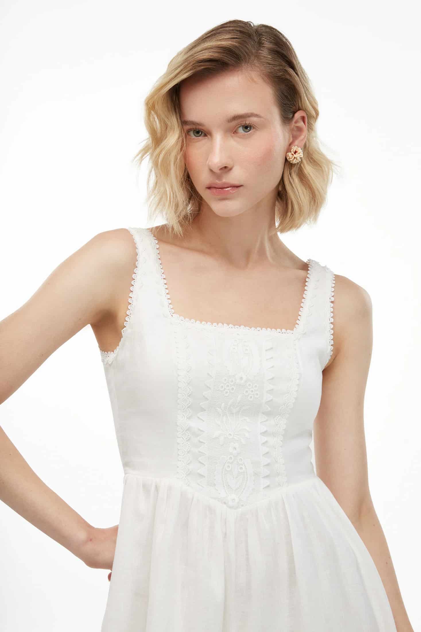 SERENA MINI DRESS WHITE - miniatura 2