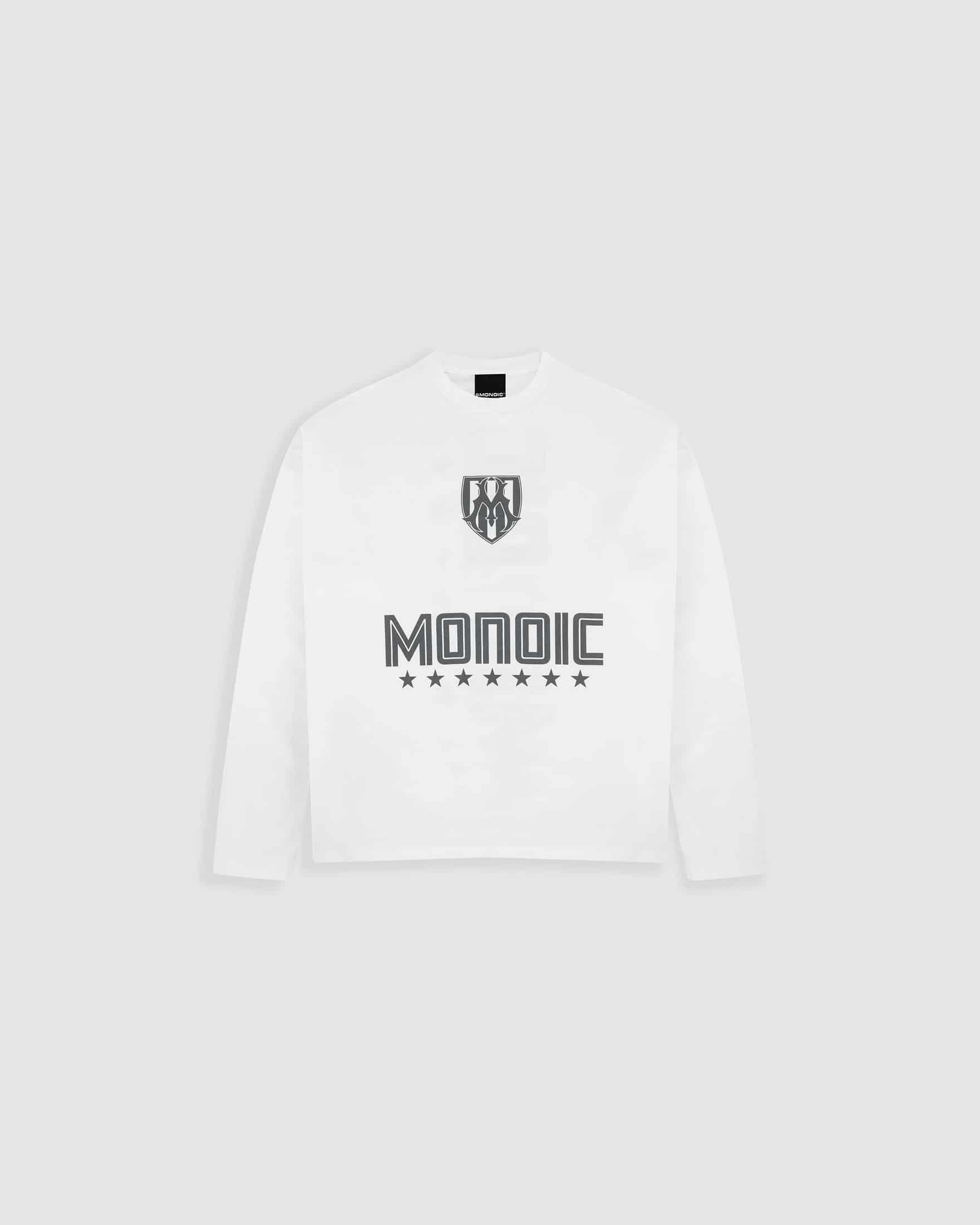 Camiseta Oversized Shield Long Sleeve - Off White - miniatura 1
