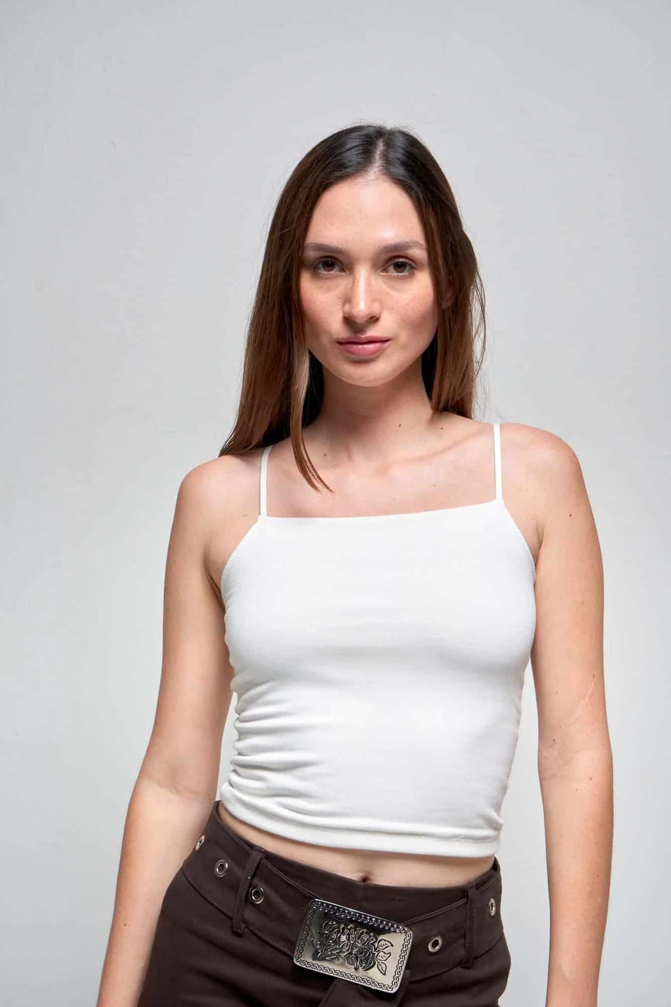 NEOMI WHITE BASIC TOP - miniatura 22