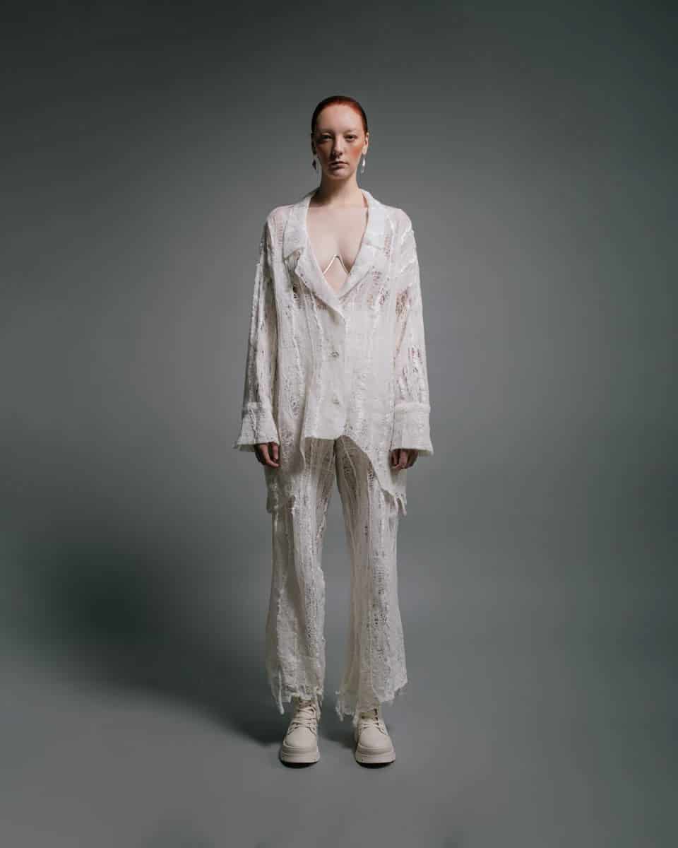 NUNO MESH FELT SHIRT - miniatura 3
