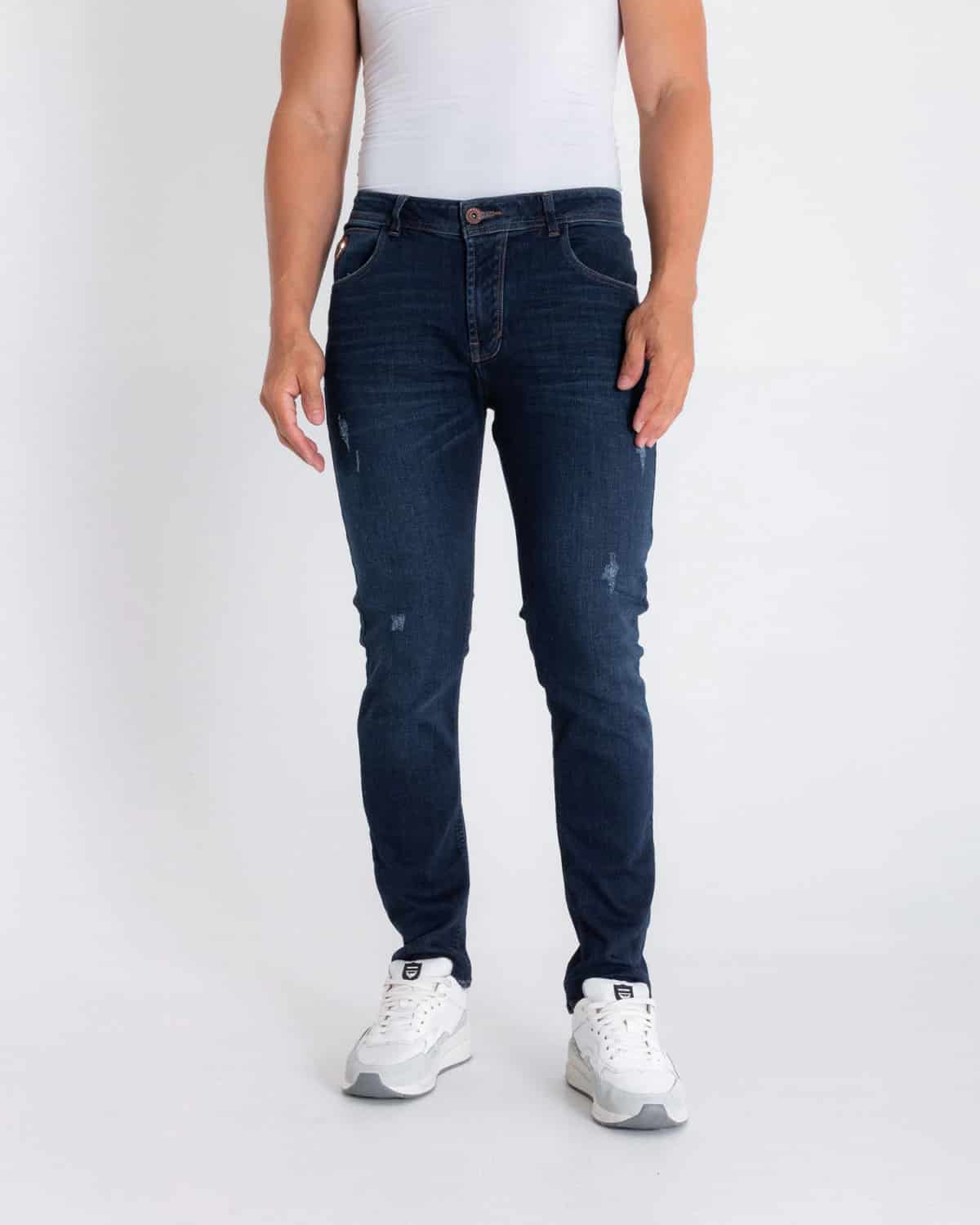 Jean slim tono oscuro para hombre - miniatura 1