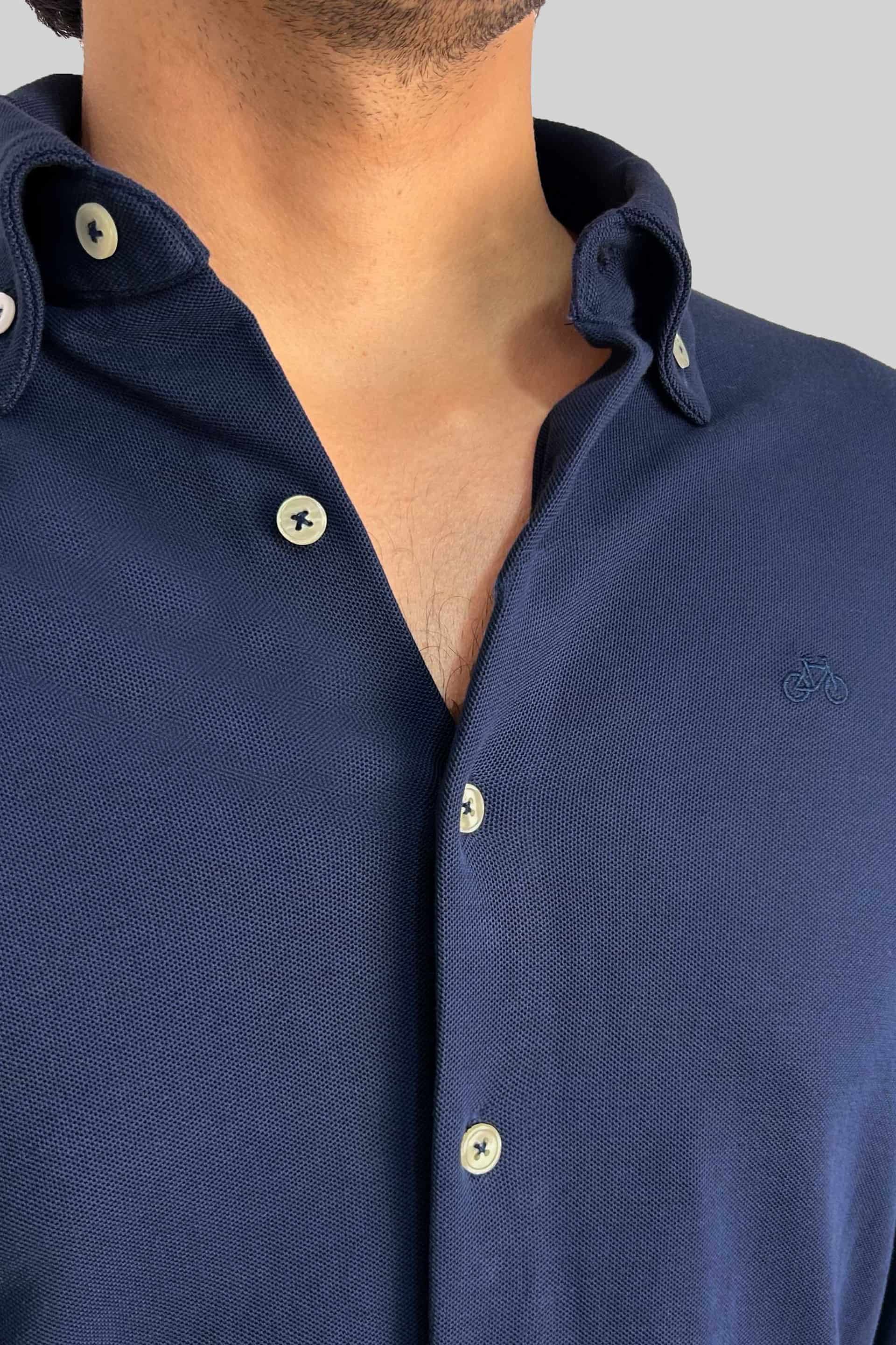 CAMISA PIQUE NAVY - miniatura 2