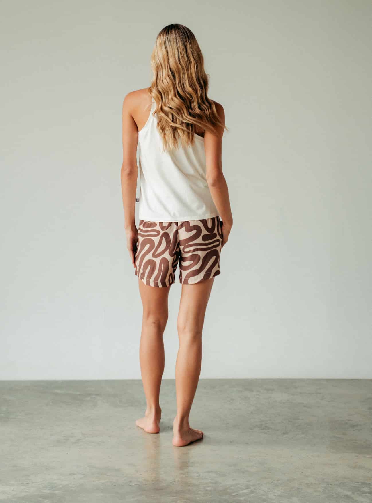 Pijama Short Mujer Brown - miniatura 4
