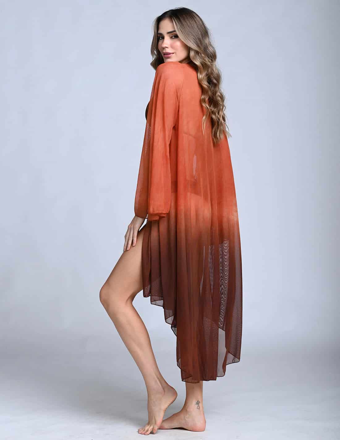 Kimono Hoor Ochre + Brown - miniatura 3