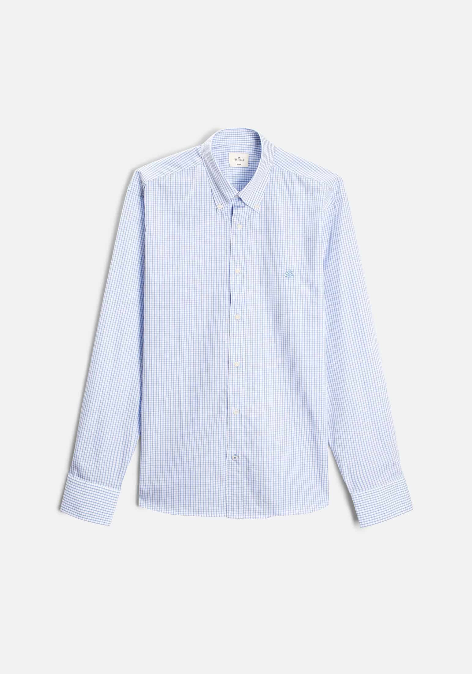 Camisa H CBD Cuadros L-Azl Azul Claro - miniatura 1